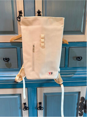 Women's Vin Fresco Beige Canvas Roll-Top Backpack One Size